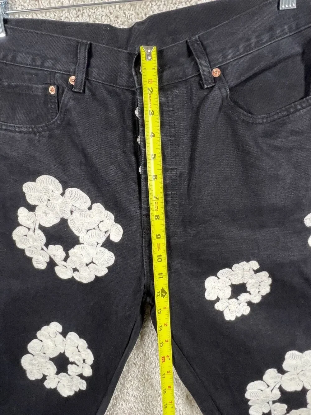 Black Denim Tears 32X32 Levi’s Cotton Wreath Jean